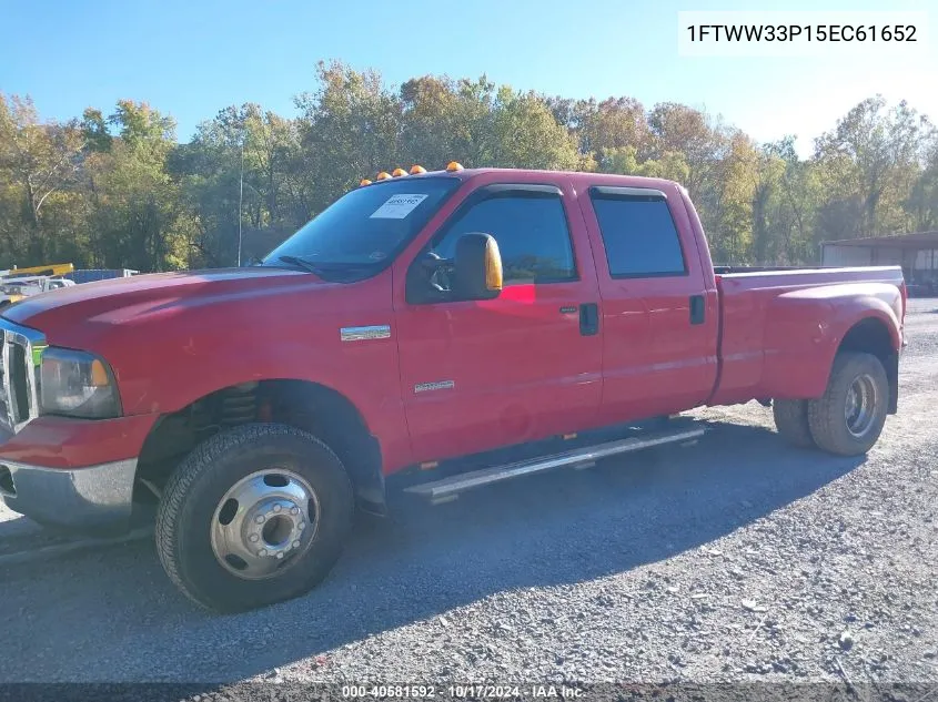 2005 Ford F-350 Lariat/Xl/Xlt VIN: 1FTWW33P15EC61652 Lot: 40581592