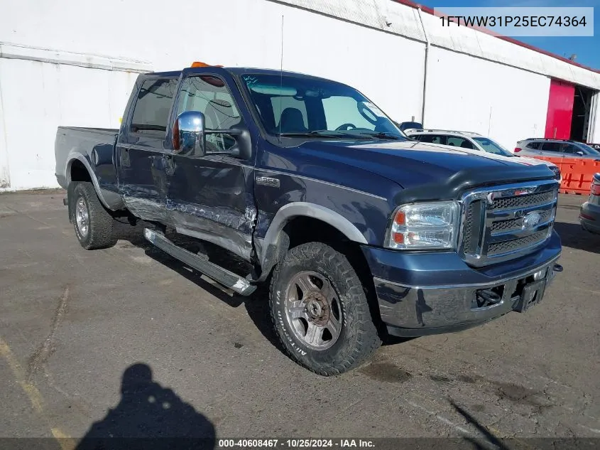 2005 Ford F-350 Lariat/Xl/Xlt VIN: 1FTWW31P25EC74364 Lot: 40608467