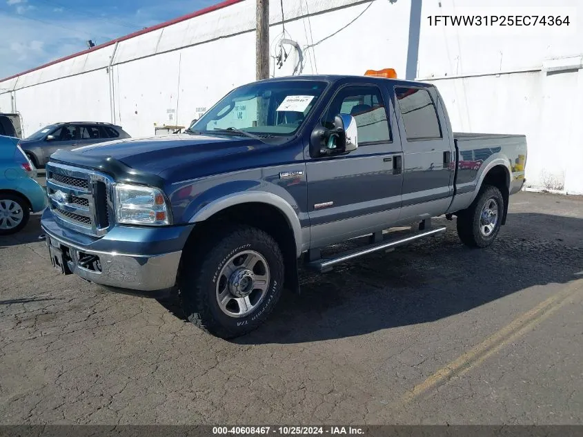 2005 Ford F-350 Lariat/Xl/Xlt VIN: 1FTWW31P25EC74364 Lot: 40608467