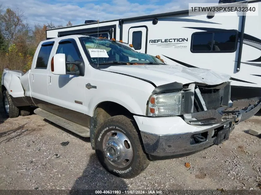 2005 Ford F-350 Lariat/Xl/Xlt VIN: 1FTWW33PX5EA32340 Lot: 40631993