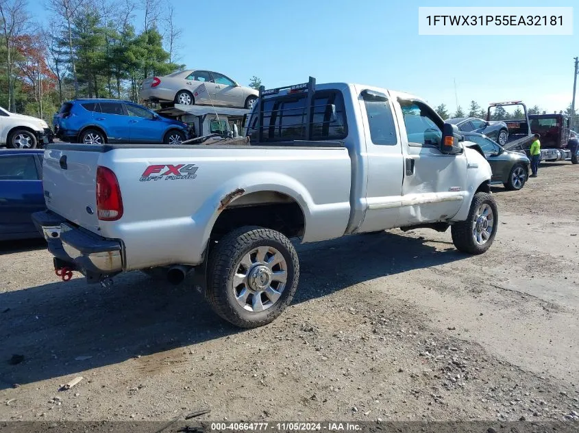 2005 Ford F-350 Lariat/Xl/Xlt VIN: 1FTWX31P55EA32181 Lot: 40664777