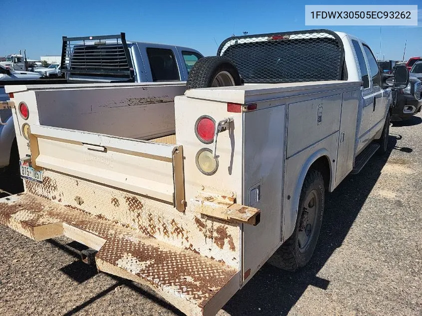 2005 Ford F350 Srw Super Duty VIN: 1FDWX30505EC93262 Lot: 40698018