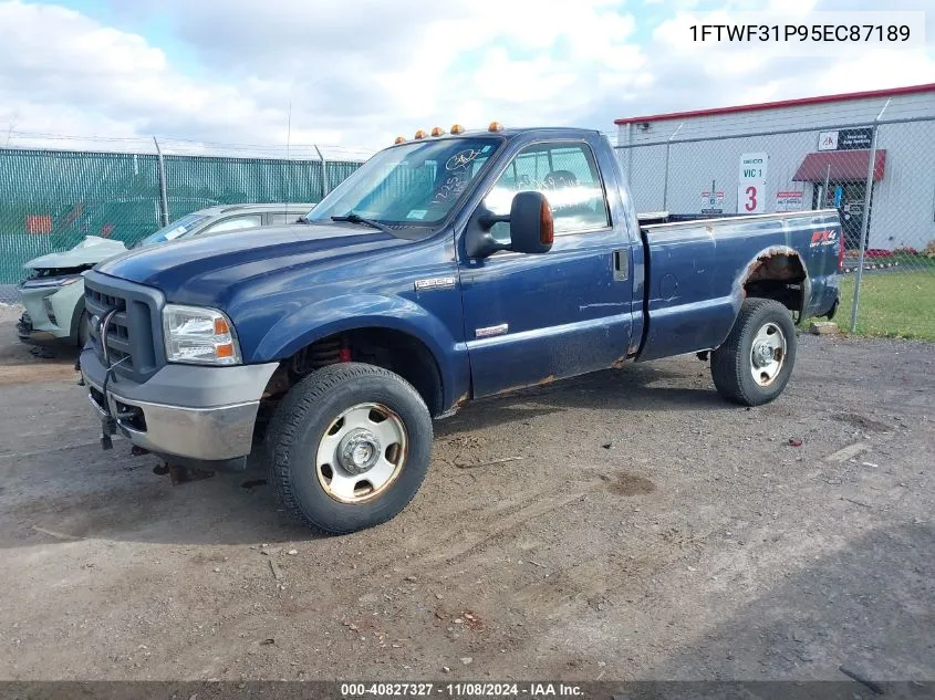 2005 Ford F-350 Xl/Xlt VIN: 1FTWF31P95EC87189 Lot: 40827327