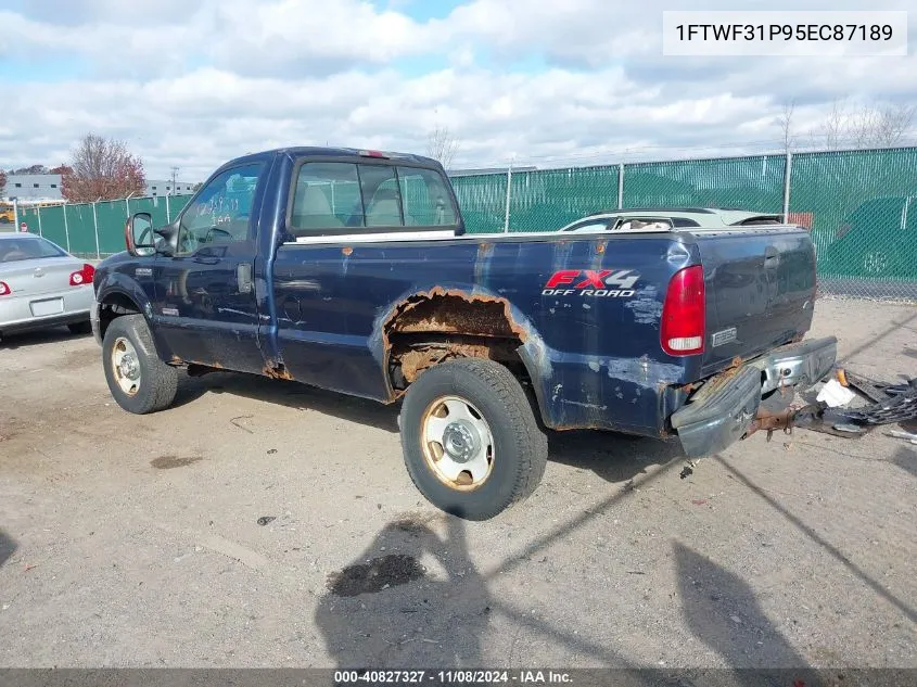 2005 Ford F-350 Xl/Xlt VIN: 1FTWF31P95EC87189 Lot: 40827327