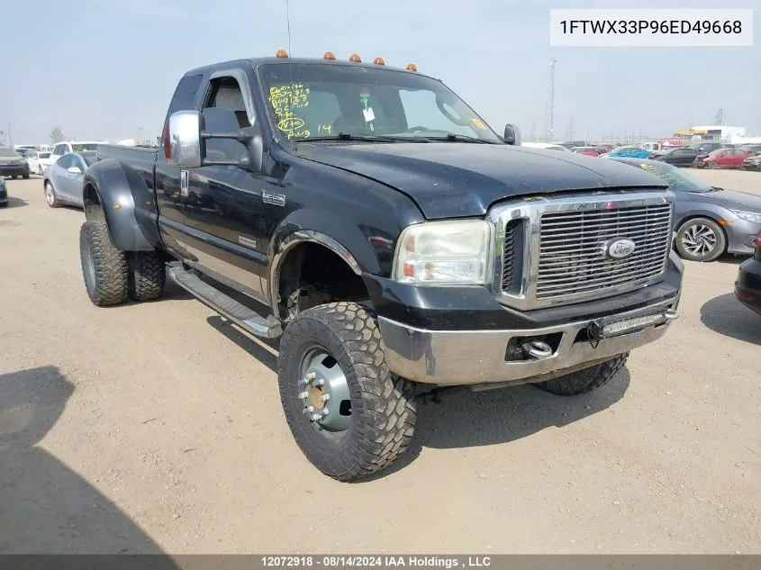 2006 Ford F350 Super Duty VIN: 1FTWX33P96ED49668 Lot: 12072918