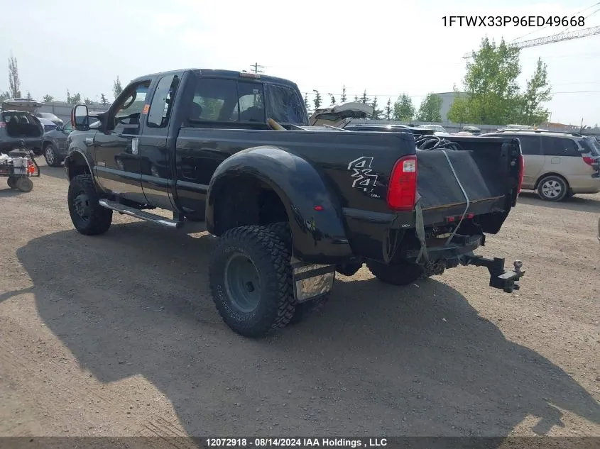 2006 Ford F350 Super Duty VIN: 1FTWX33P96ED49668 Lot: 12072918