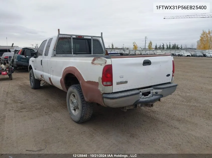 2006 Ford F350 Srw Super Duty VIN: 1FTWX31P56EB25400 Lot: 12125845