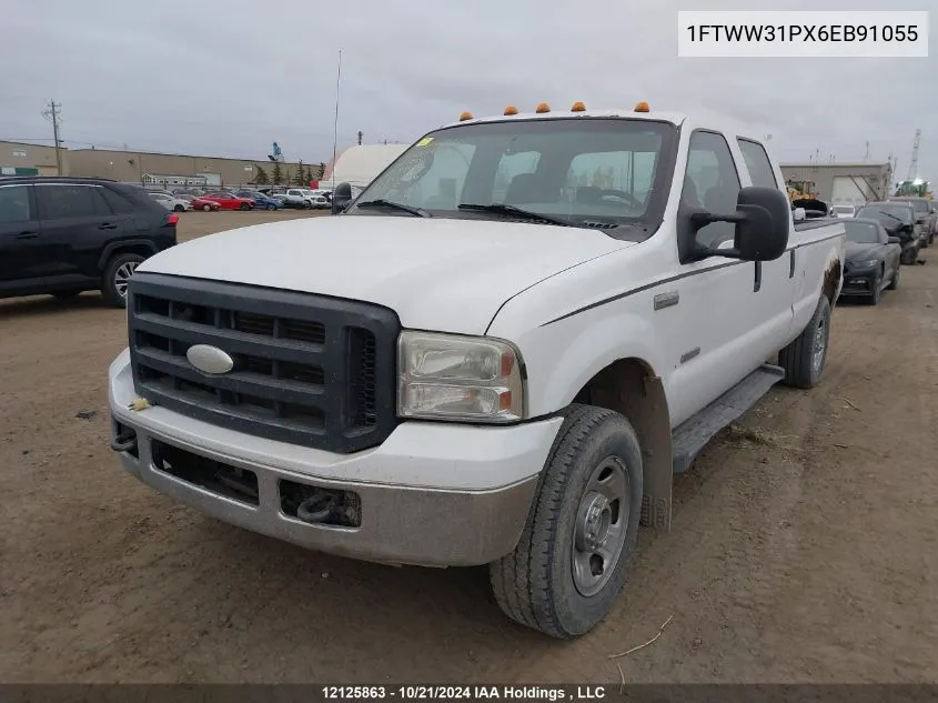 2006 Ford F350 Srw Super Duty VIN: 1FTWW31PX6EB91055 Lot: 12125863