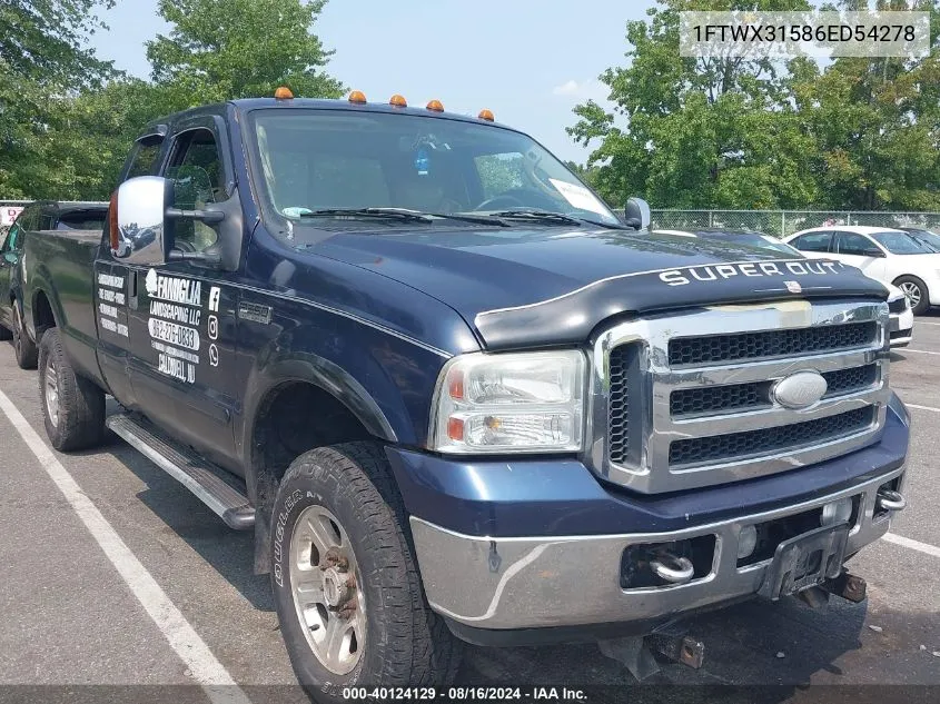 2006 Ford F-350 Lariat/Xl/Xlt VIN: 1FTWX31586ED54278 Lot: 40124129