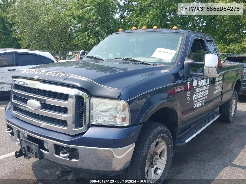 2006 Ford F-350 Lariat/Xl/Xlt VIN: 1FTWX31586ED54278 Lot: 40124129