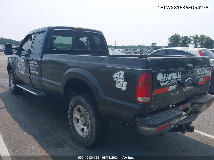 1FTWX31586ED54278 2006 Ford F-350 Lariat/Xl/Xlt