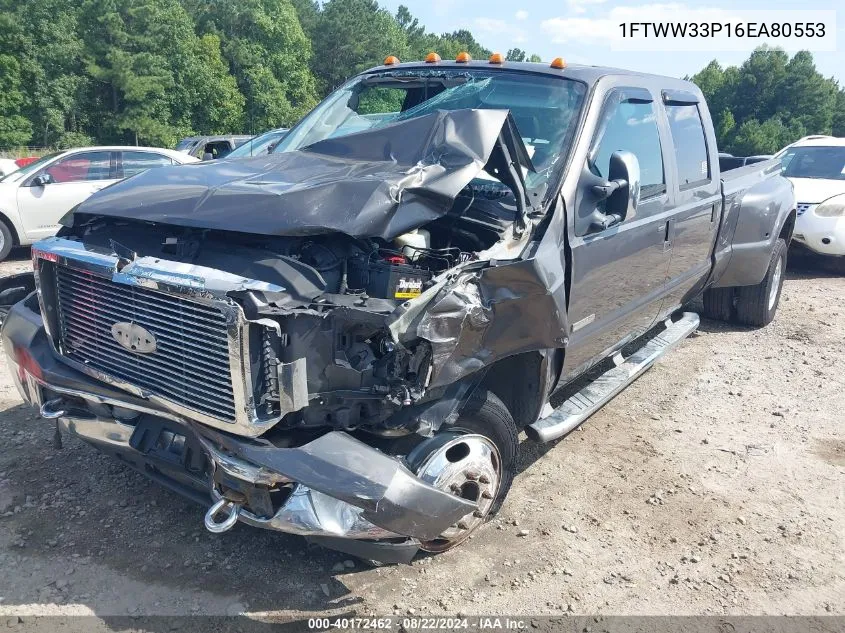 2006 Ford F-350 Lariat/Xl/Xlt VIN: 1FTWW33P16EA80553 Lot: 40172462