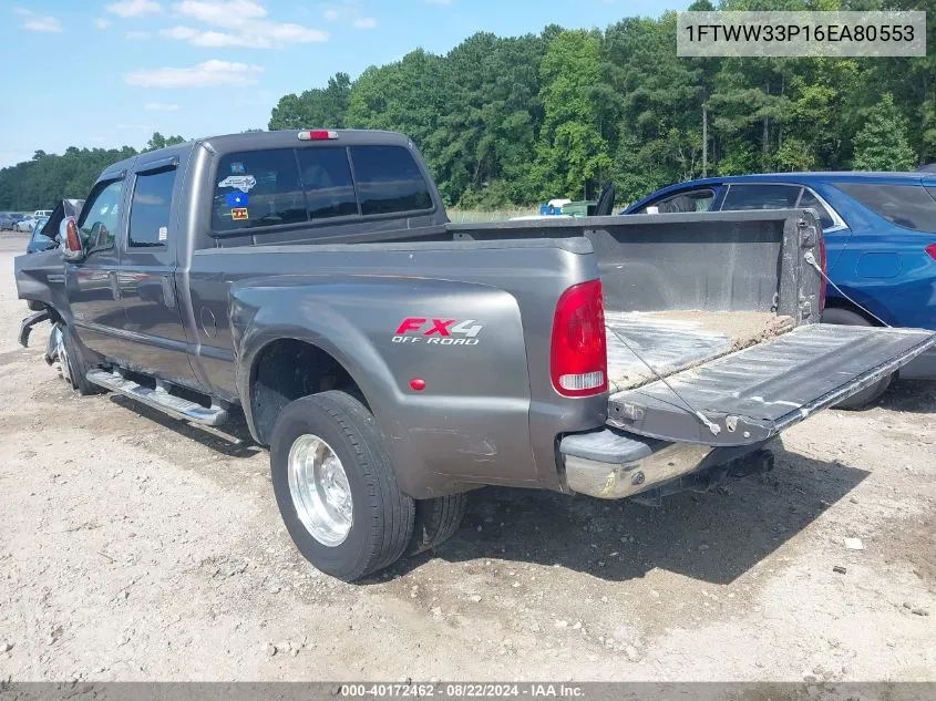 2006 Ford F-350 Lariat/Xl/Xlt VIN: 1FTWW33P16EA80553 Lot: 40172462