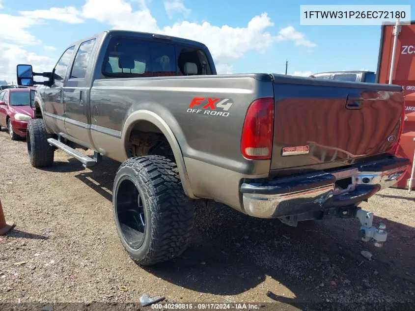 2006 Ford F-350 Lariat/Xl/Xlt VIN: 1FTWW31P26EC72180 Lot: 40290815