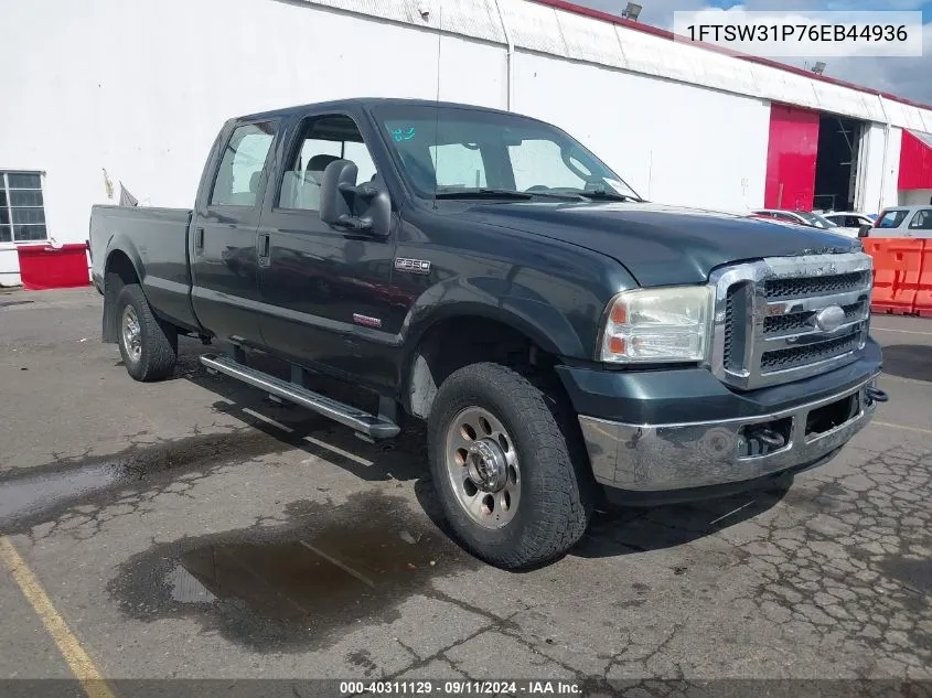 1FTSW31P76EB44936 2006 Ford F-350 King Ranch/Lariat/Xl/Xlt