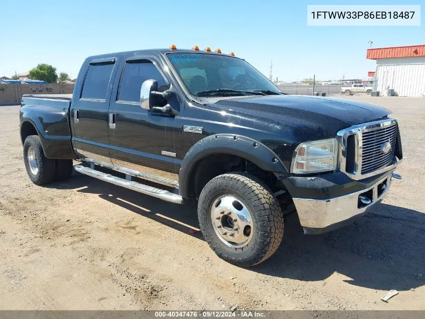 2006 Ford F-350 Lariat/Xl/Xlt VIN: 1FTWW33P86EB18487 Lot: 40347476