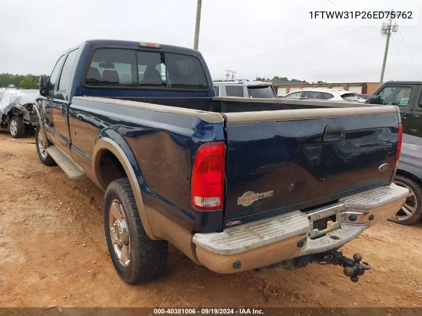 1FTWW31P26ED75762 2006 Ford F-350 King Ranch/Lariat/Xl/Xlt