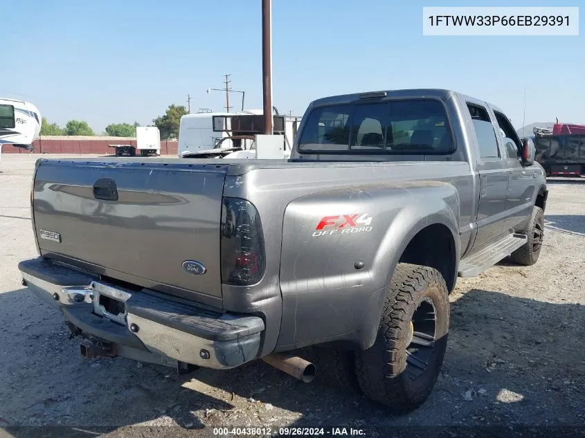 2006 Ford F-350 Lariat/Xl/Xlt VIN: 1FTWW33P66EB29391 Lot: 40438012