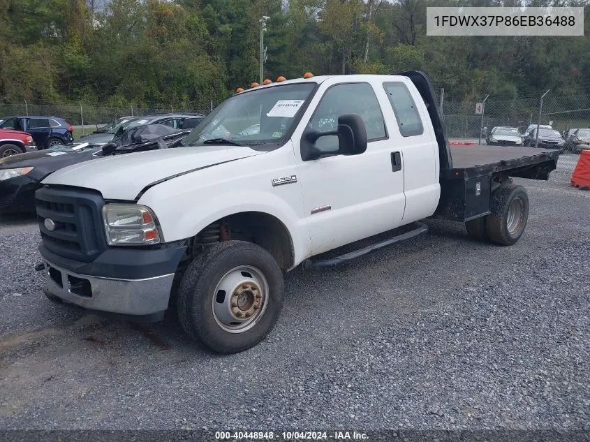 1FDWX37P86EB36488 2006 Ford F-350 Chassis Lariat/Xl/Xlt