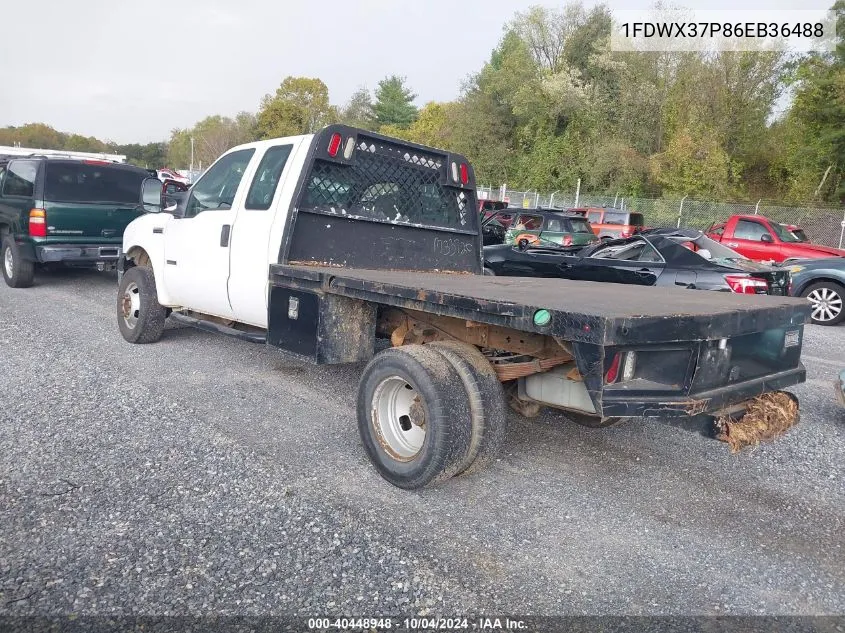 1FDWX37P86EB36488 2006 Ford F-350 Chassis Lariat/Xl/Xlt