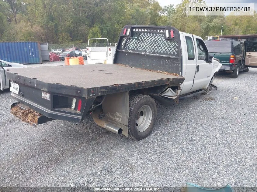 1FDWX37P86EB36488 2006 Ford F-350 Chassis Lariat/Xl/Xlt