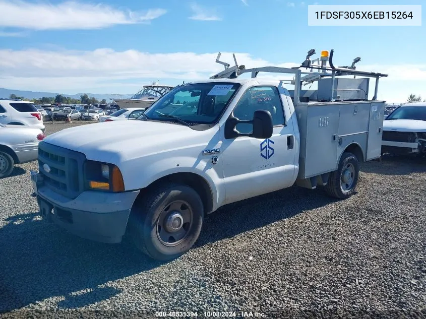 2006 Ford F-350 Srw Super Duty VIN: 1FDSF305X6EB15264 Lot: 40531394