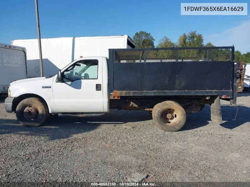 2006 Ford F350 Super Duty VIN: 1FDWF365X6EA16629 Lot: 40553150