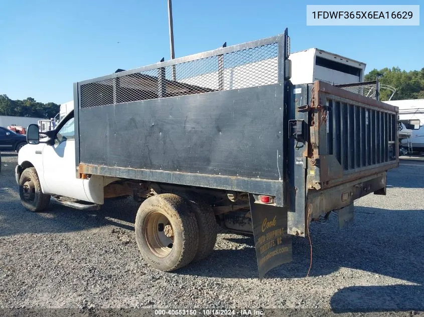 2006 Ford F350 Super Duty VIN: 1FDWF365X6EA16629 Lot: 40553150