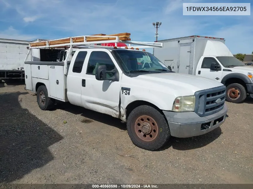 2006 Ford Super Duty F-350 Srw Srw Super Duty VIN: 1FDWX34566EA92705 Lot: 40560598