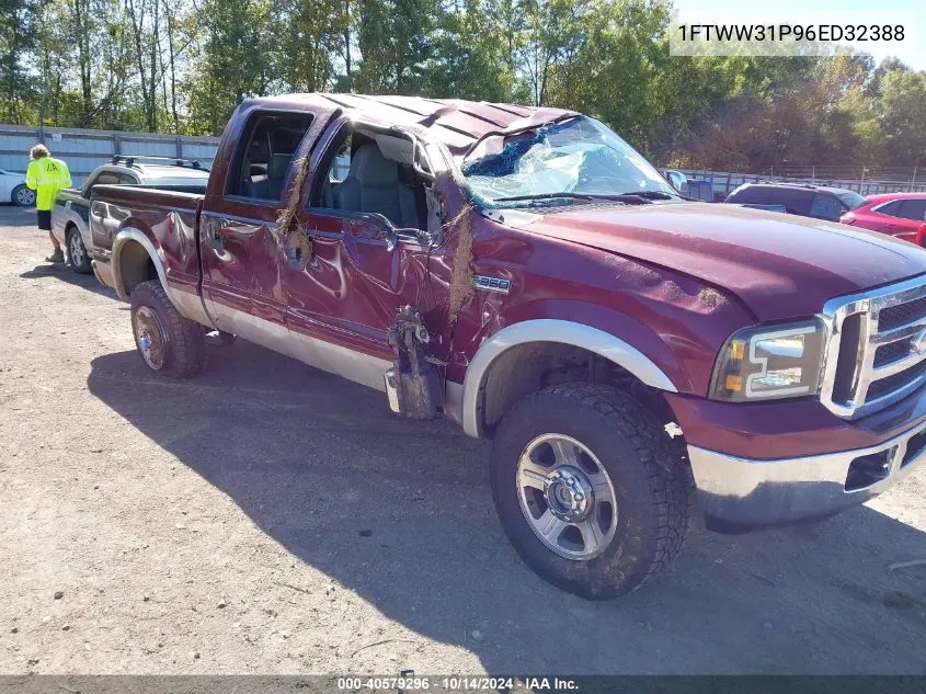 2006 Ford F-350 Lariat/Xl/Xlt VIN: 1FTWW31P96ED32388 Lot: 40579296