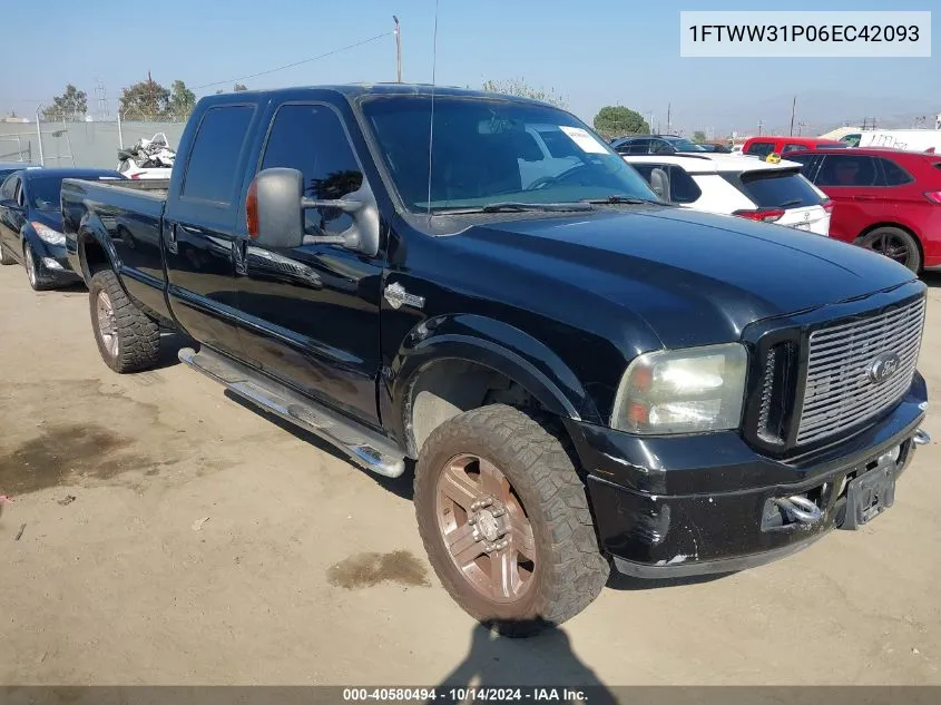 2006 Ford F-350 Lariat/Xl/Xlt VIN: 1FTWW31P06EC42093 Lot: 40580494