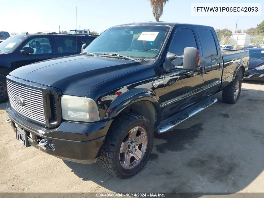 2006 Ford F-350 Lariat/Xl/Xlt VIN: 1FTWW31P06EC42093 Lot: 40580494