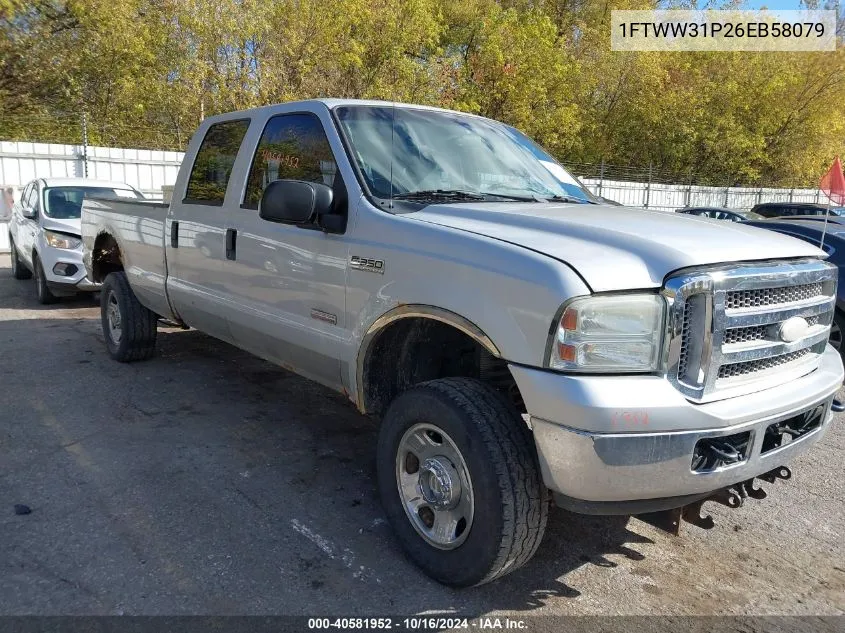 2006 Ford F-350 Lariat/Xl/Xlt VIN: 1FTWW31P26EB58079 Lot: 40581952