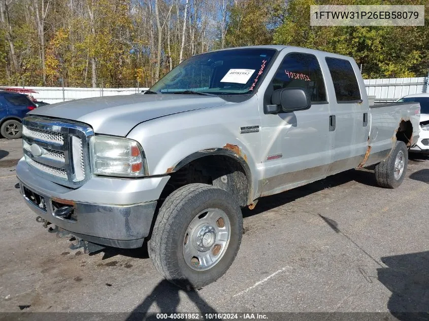 2006 Ford F-350 Lariat/Xl/Xlt VIN: 1FTWW31P26EB58079 Lot: 40581952