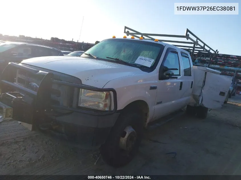 2006 Ford F-350 Chassis Lariat/Xl/Xlt VIN: 1FDWW37P26EC38081 Lot: 40650746