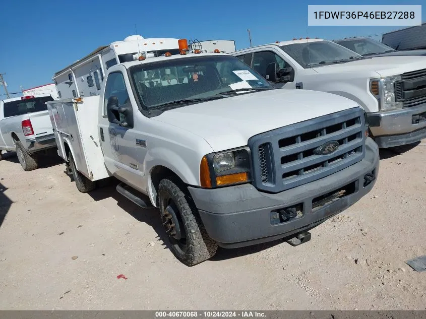 2006 Ford F-350 Chassis Xl/Xlt VIN: 1FDWF36P46EB27288 Lot: 40670068