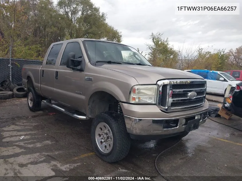 2006 Ford F-350 Lariat/Xl/Xlt VIN: 1FTWW31P06EA66257 Lot: 40692281