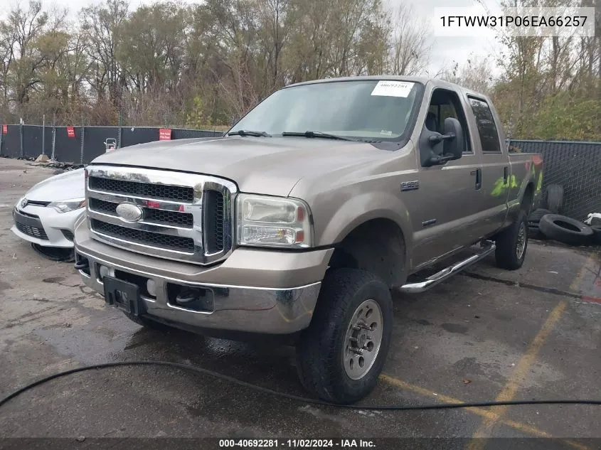 2006 Ford F-350 Lariat/Xl/Xlt VIN: 1FTWW31P06EA66257 Lot: 40692281