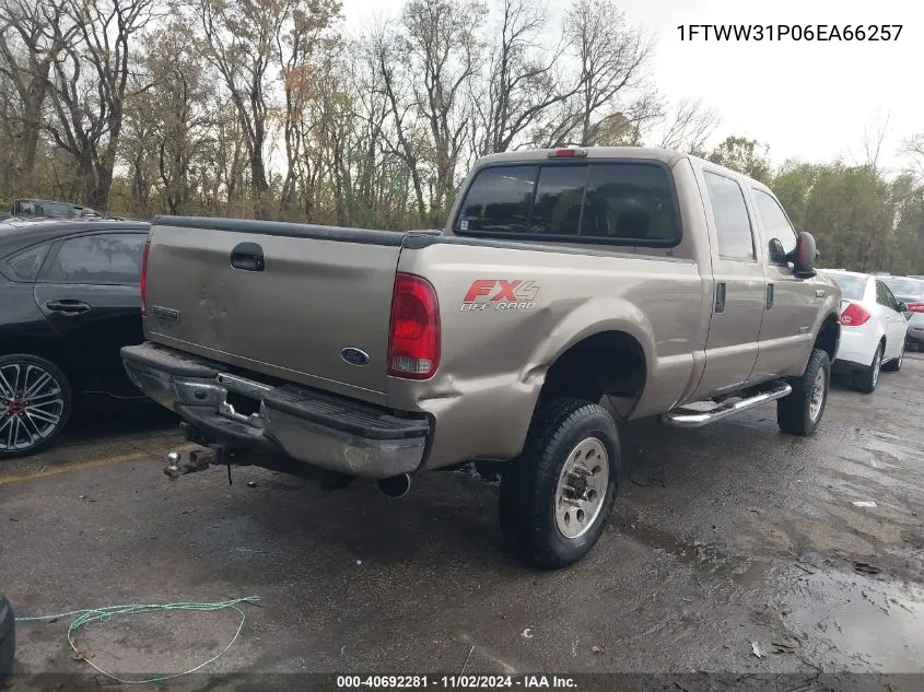 2006 Ford F-350 Lariat/Xl/Xlt VIN: 1FTWW31P06EA66257 Lot: 40692281