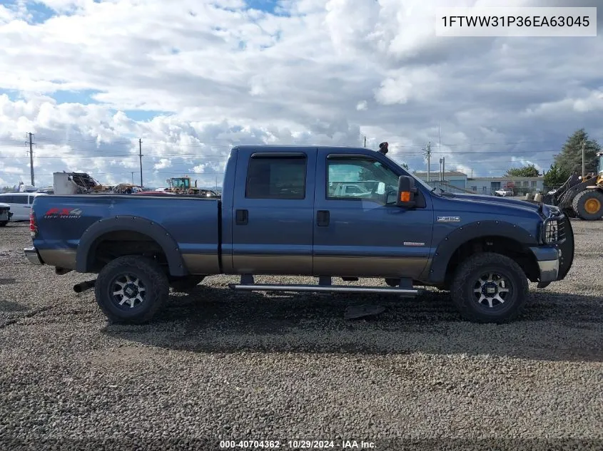 2006 Ford F-350 Lariat/Xl/Xlt VIN: 1FTWW31P36EA63045 Lot: 40704362