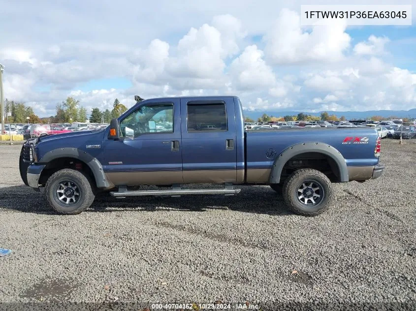 2006 Ford F-350 Lariat/Xl/Xlt VIN: 1FTWW31P36EA63045 Lot: 40704362