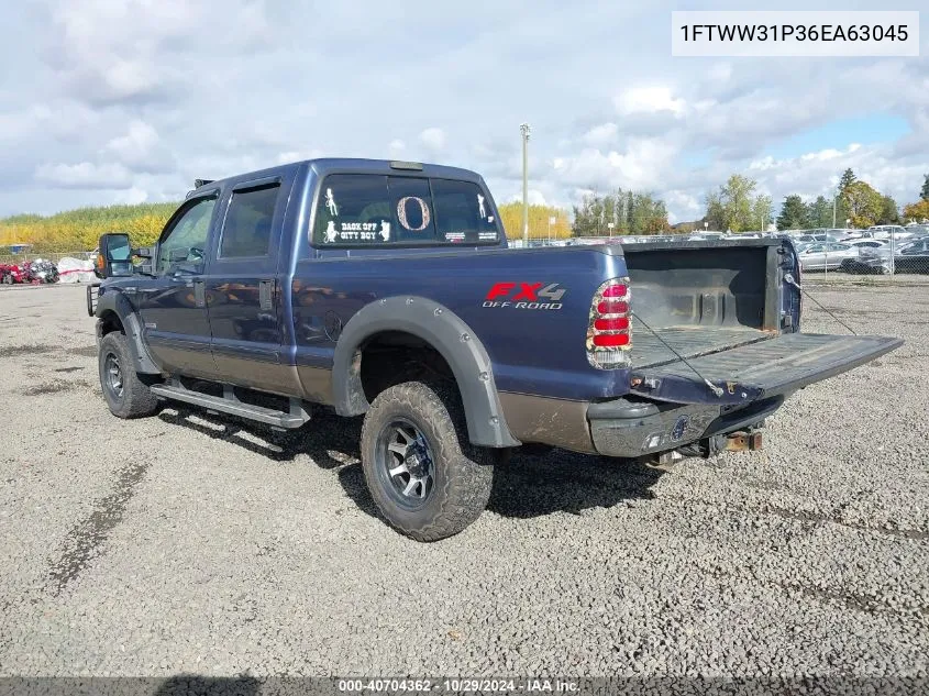 2006 Ford F-350 Lariat/Xl/Xlt VIN: 1FTWW31P36EA63045 Lot: 40704362