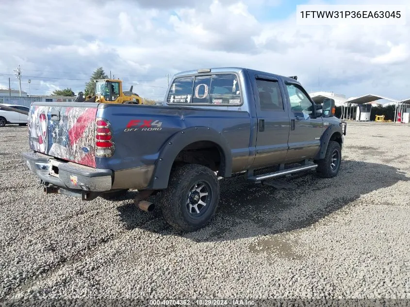 2006 Ford F-350 Lariat/Xl/Xlt VIN: 1FTWW31P36EA63045 Lot: 40704362