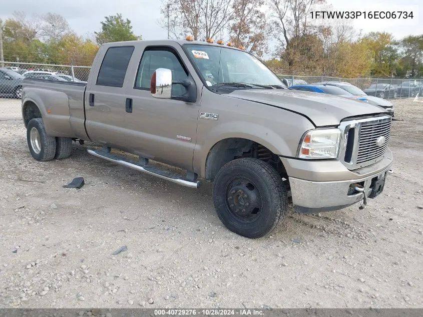 2006 Ford F-350 Lariat/Xl/Xlt VIN: 1FTWW33P16EC06734 Lot: 40729276