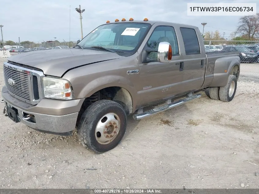 2006 Ford F-350 Lariat/Xl/Xlt VIN: 1FTWW33P16EC06734 Lot: 40729276