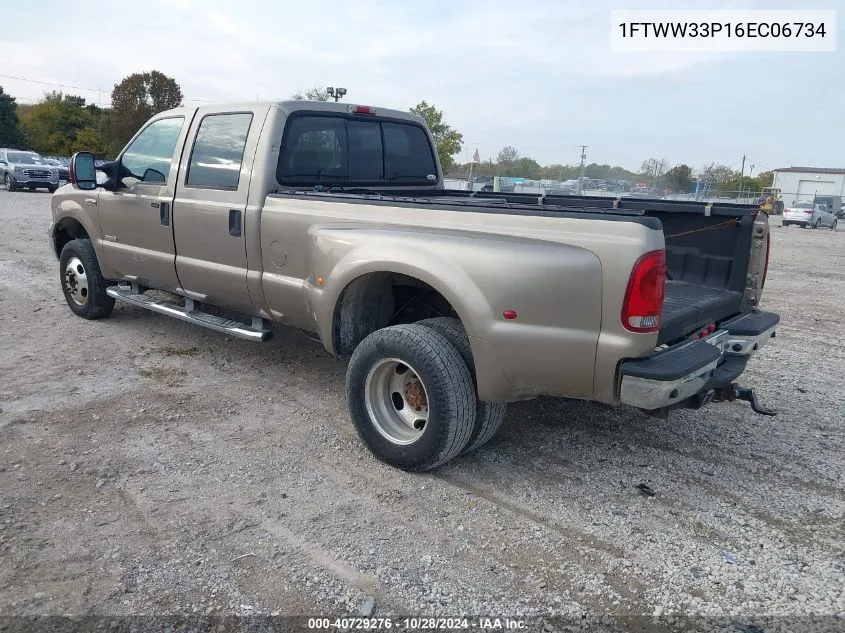 2006 Ford F-350 Lariat/Xl/Xlt VIN: 1FTWW33P16EC06734 Lot: 40729276