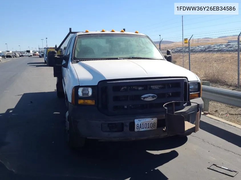 2006 Ford F-350 Chassis Lariat/Xl/Xlt VIN: 1FDWW36Y26EB34586 Lot: 40803220