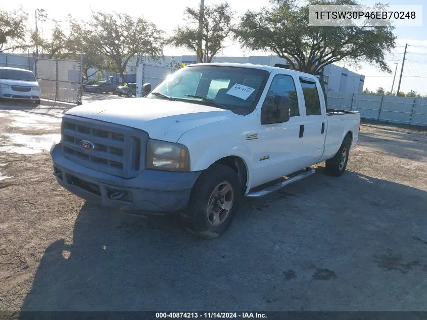 2006 Ford F-350 Lariat/Xl/Xlt VIN: 1FTSW30P46EB70248 Lot: 40874213