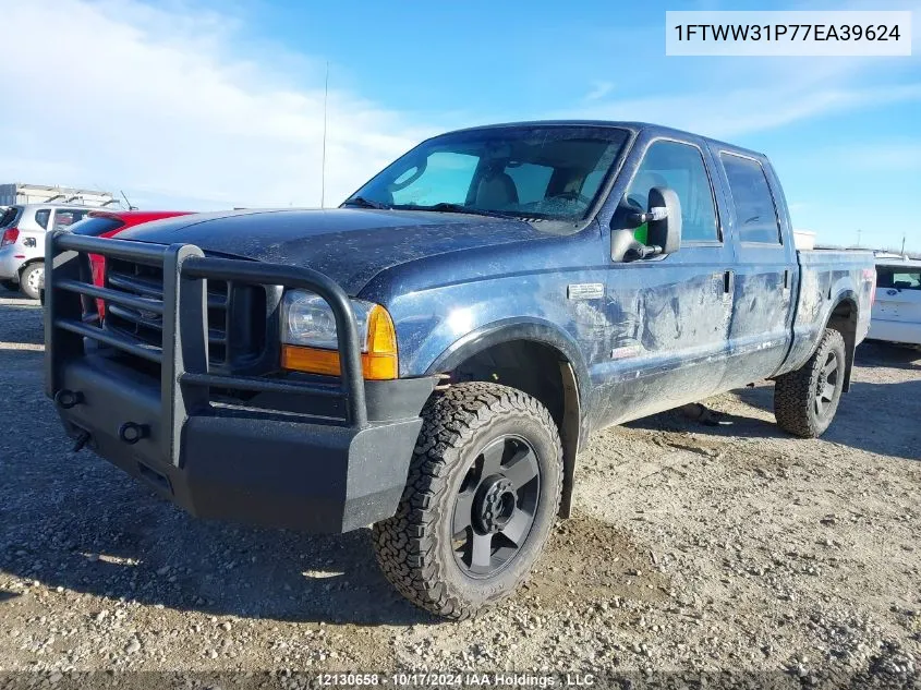 2007 Ford Super Duty F-350 Srw VIN: 1FTWW31P77EA39624 Lot: 12130658