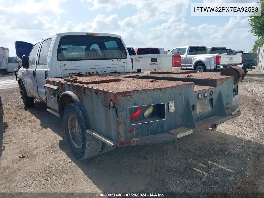 2007 Ford F-350 Lariat/Xl/Xlt VIN: 1FTWW32PX7EA92588 Lot: 39921438